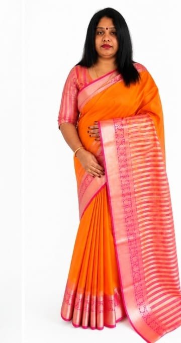 Mixed Tissue Cotton Saree