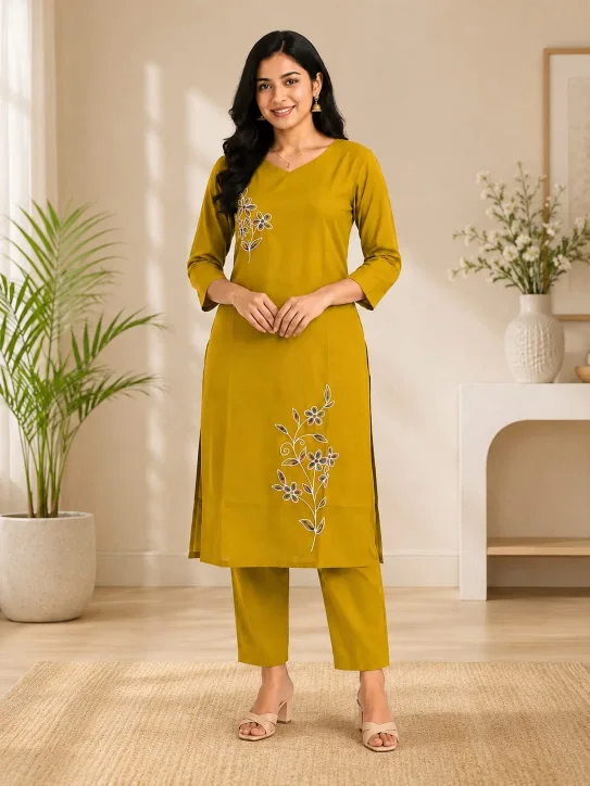 Women's cotton blend Two Piece Kurti for women