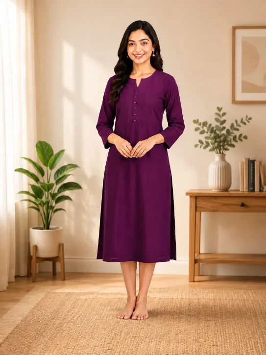 Women's cotton blend One Piece Kurti for women