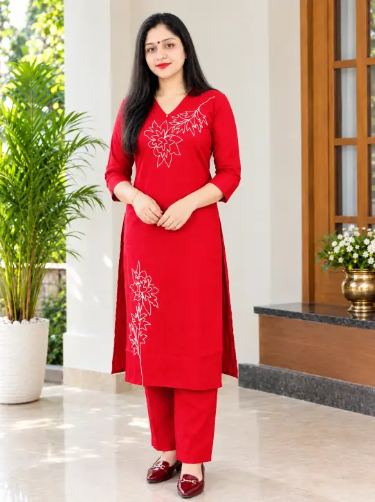 Kurti Pant Set – 2 Piece Set Without Dupatta