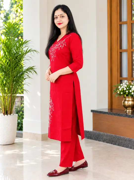 Kurti Pant Set – 2 Piece Set Without Dupatta - Image 3