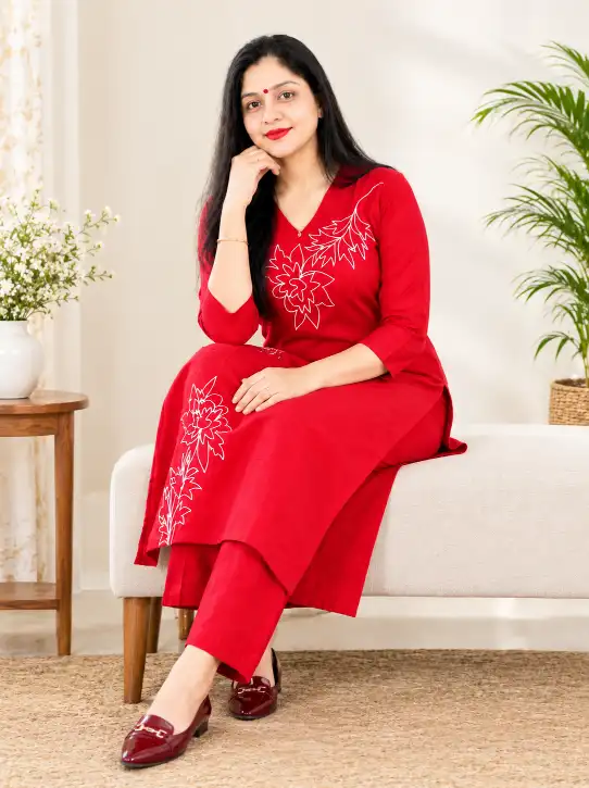 Kurti Pant Set – 2 Piece Set Without Dupatta - Image 5
